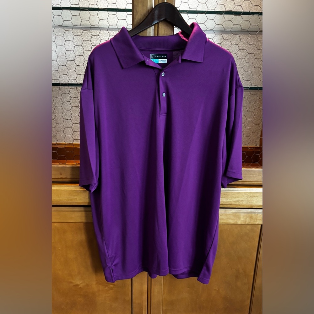 Men's PGA Tour Golf Purple Polo Shirt